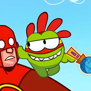 OmNom and SuperHero - OmNom Stories: SuperNoms (Wallpaper)