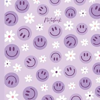 preppy purple smiley faces