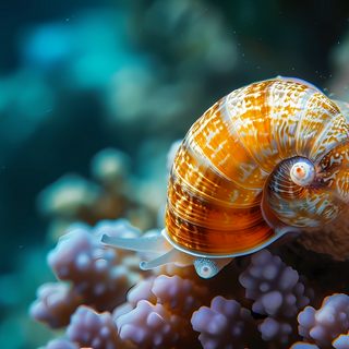 Sea snail coral macro by BlueTechWizard
