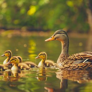 Duckling Family by CelestialCanvas
