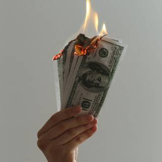 burning money