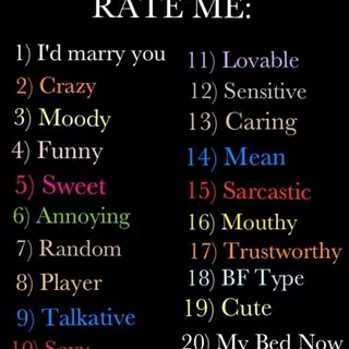 rate mee! :>
