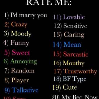 rate mee! :>