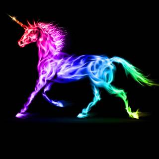 glowing unicorn!