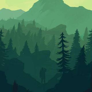 High Detailed Hiking Adventure: Mountain Range Sunset Mobile Phone Wallpaper