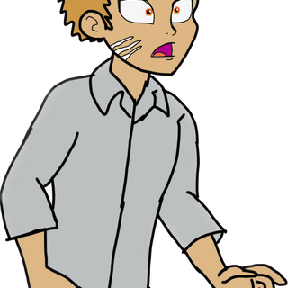 Connor Zilla shocked in horror 