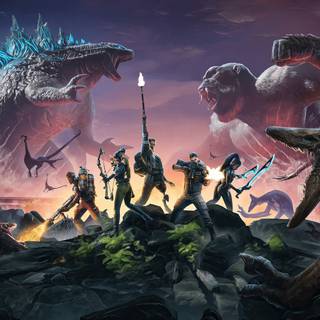 Godzilla X Kong Titan Chasers Wallpaper 