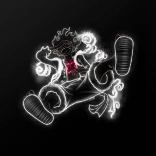 Luffy 5th Gear Neon Wallpaper