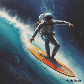 Surfing in space