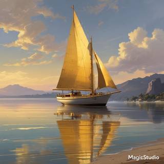 white and gold yacht