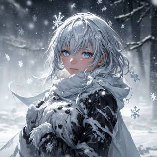 A girl trapped on snowstorm by kitsuraya