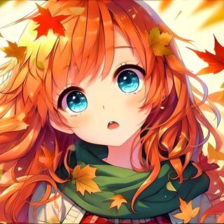 Anime girl in autumn by Gsus99 15