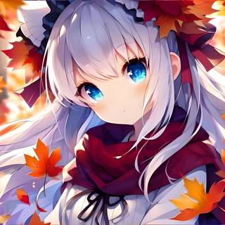 Anime girl in autumn by Gsus99 15