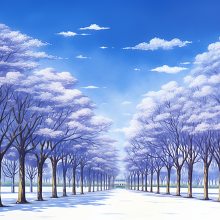 Anime Winter Wonderland by robokoboto