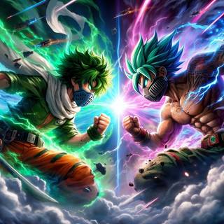 Deku vs goku