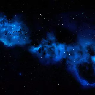 Cool Blue Galaxy Stars 