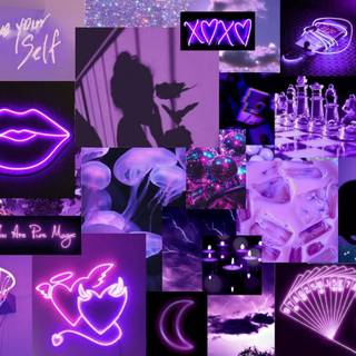 Purple Cute Collage