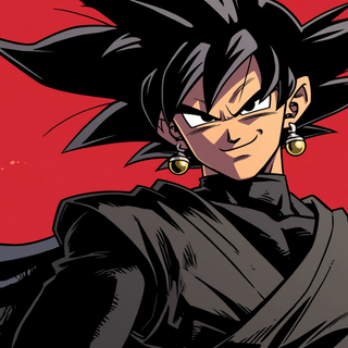 Black Goku (Dragon Ball) by patrika