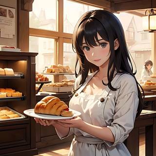 Bakery girl by lukychandra