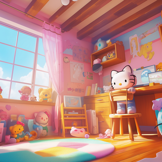 Hello Kitty Bedroom by patrika