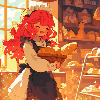 Anime girl by robokoboto