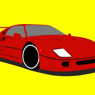 Minimalist Ferrari F40