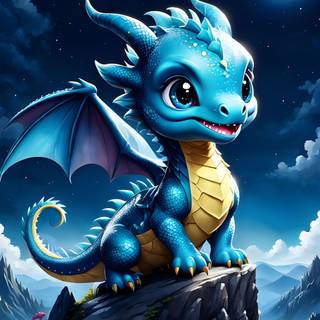 Cute Dragon Vertical for Kali Linux Wallpaper
