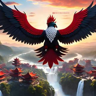 Garuda Linux Fantasy Landscape by HistoricaLinux