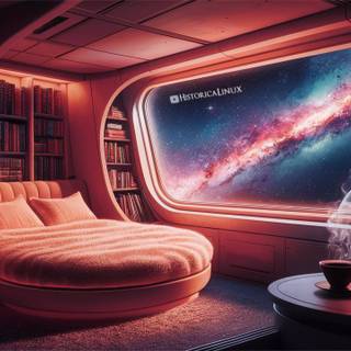 Space cabin cozy bedroom