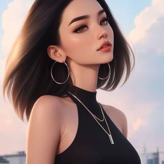  Digital Art Girl Cartoon