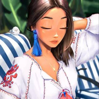  Digital Art Girl Cartoon