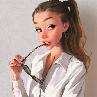  Digital Art Girl Cartoon