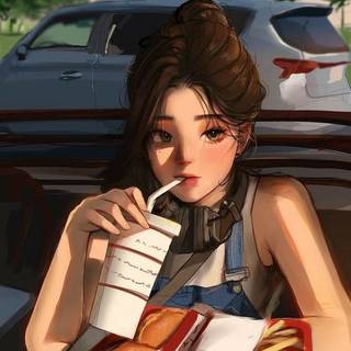  Digital Art Girl Cartoon