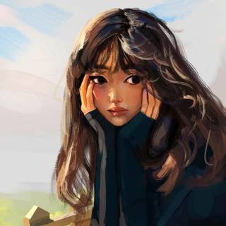  Digital Art Girl Cartoon