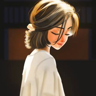  Digital Art Girl Cartoon