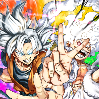 Goku & Luffy by スティンル