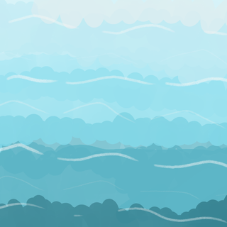 blue wallpaper ( draw it by myself so ugly )