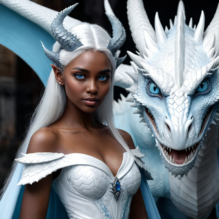 Her white dragon