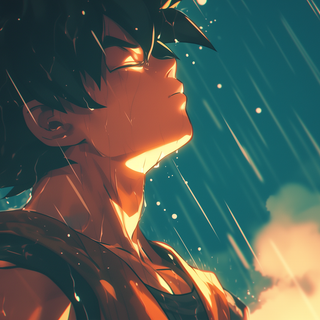 Goku in Rain - Dragon Ball by patrika