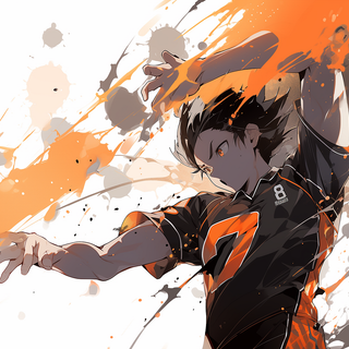 Tadashi Yamaguchi Volleyball Action (Haikyū!!) by patrika