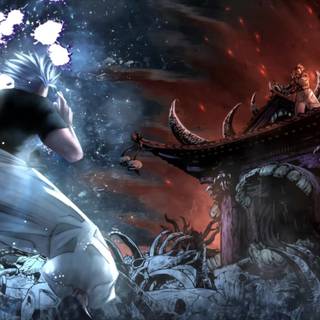 gojo and sukuna:domain clash