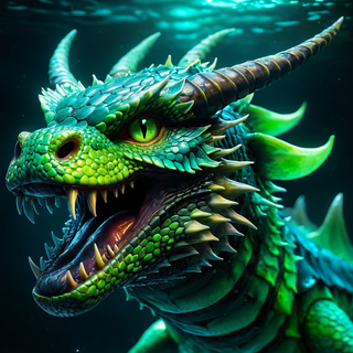 green undersea dragon