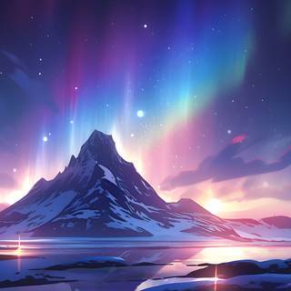Northern Lights Mountain 