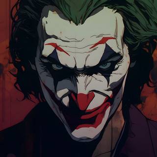 Aesthetic Joker Dark Red