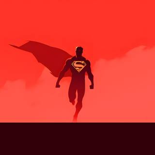 Red Superman Minimalist