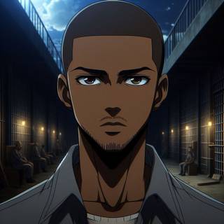 Black Anime Boy Profile Pic