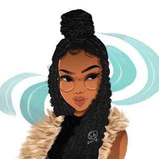 Pretty Black Girl Cartoon 