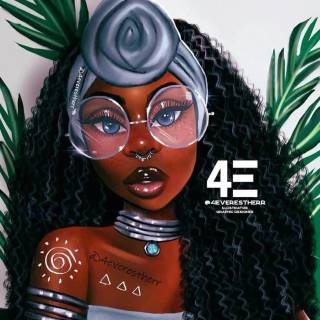 Pretty Black Girl Cartoon 