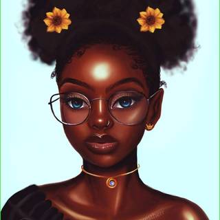 Pretty Black Girl Cartoon 