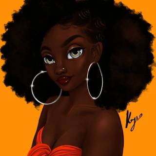 Pretty Black Girl Cartoon 